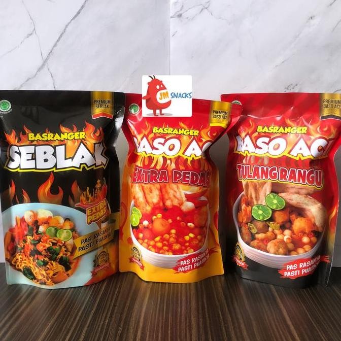 

PAKET 1 BOCI EXTRA PEDAS + 1 TULANG RANGU + 1 SEBLAK BASRANGER INSTANT