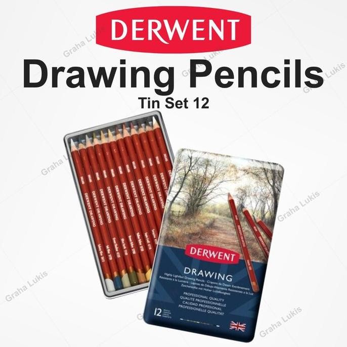 

Derwent Drawing Tin Set 12