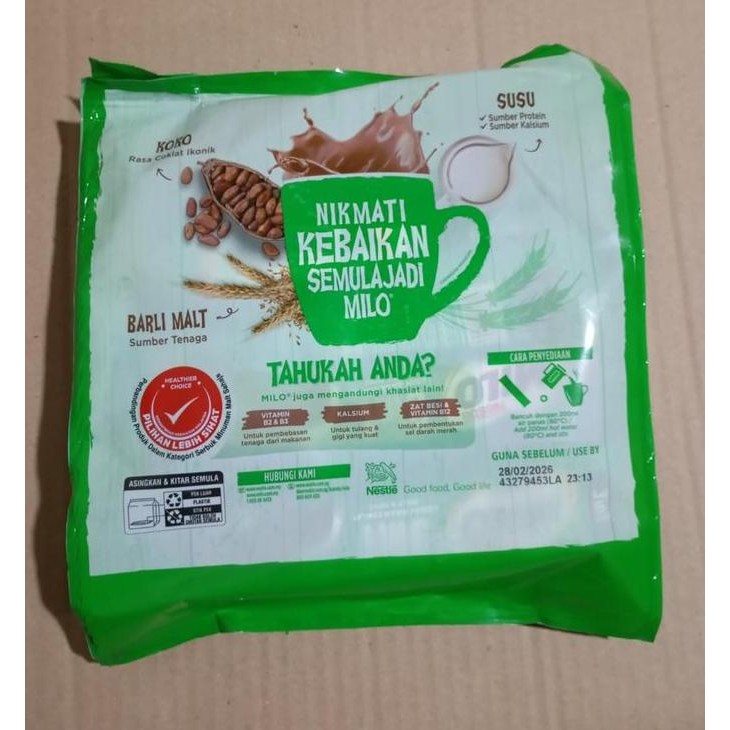 

Milo 3In1 Sachet Malaysia Isi 14 Stick - Minuman Coklat Instan