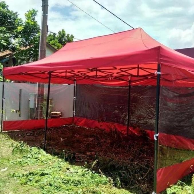 tenda lipat metik uk 3x6 dinding 3sisi