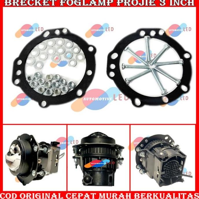 BRACKET FOGLAMP PROJIE BILED 3 INCH BAJA PNP ADAPTER FOGLAMP TOYOTA UNIVERSAL