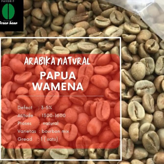 

green bean / biji kopi - 1KG ARABIKA NATURAL PAPUA WAMENA LA