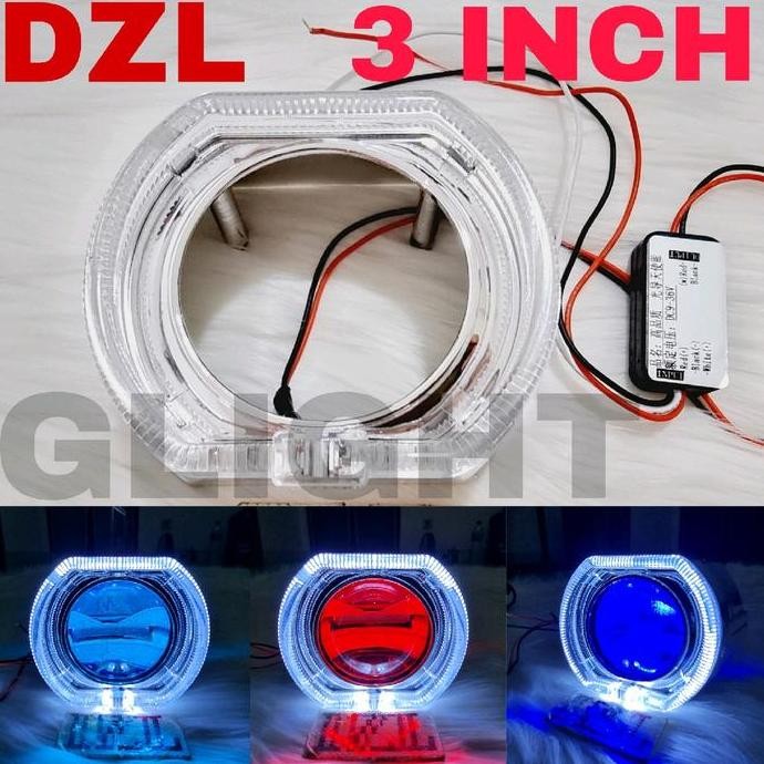 SHROUD PROJECTOR BILED 3 INCH FULLSET PROJIE ANGEL EYE CRYSTAL SHROUD PREMIUM