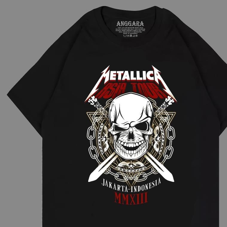 Promo Kaos Metallica Asia Tour Indonesia Jakarta Kaos Musik Band Kaos Distro