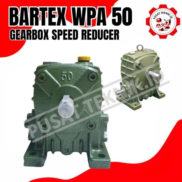 Gearbox Speed Reducer Bartex Wpa 50 Ratio 1 : 10 Sampai 1 : 60