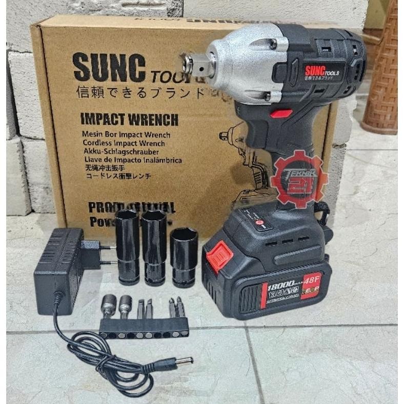 IMPACT WRENCH SUNC IMPEK SUNC 48F IMPEK BATERAI SUNC TOOLS