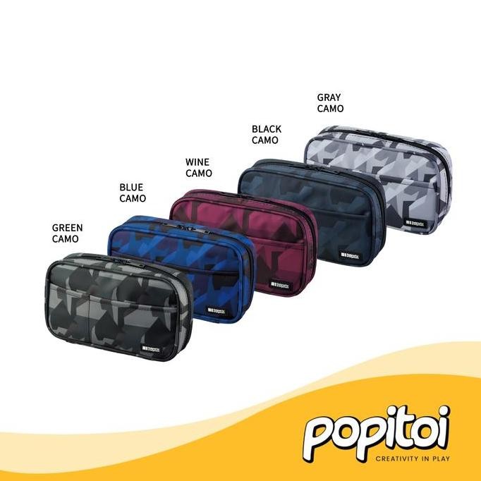 

Lihit Lab A-7551 Zipper Pencil Case Tempat Kotak Pensil Resleting