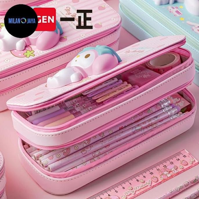 

Kotak Pensil Squishy Sanrio Ori Cinnamo Kuromi Case Tempat Alat Tulis Pulpen Sekolah Stationery Stiker