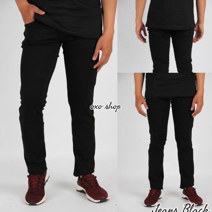 

Celana Jeans Pria Pensil Hitam Slimfit Grosir Murah Bahan Melar