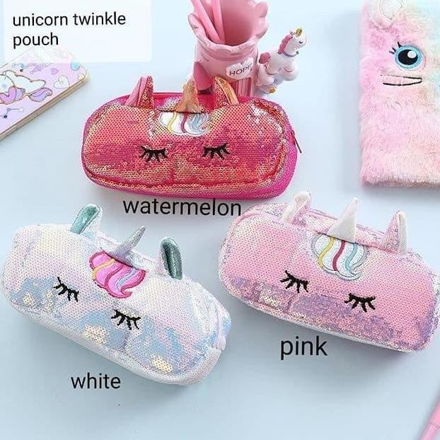 

Tempat Pensil UNICORN TWINKLE Pouch | Ala Smiggle Justice Lucu Anak