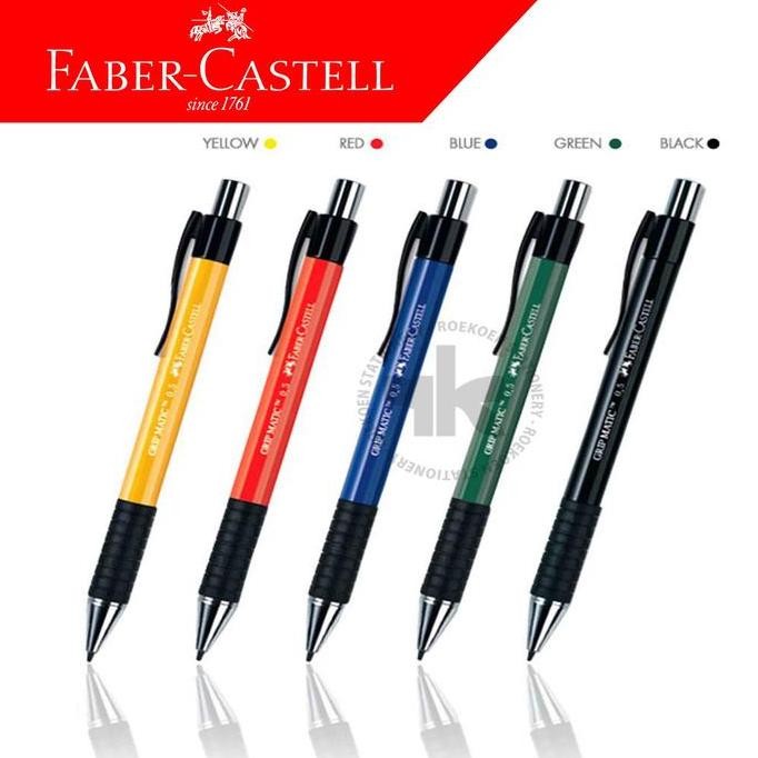 

Pensil Mekanik Faber Castell Grip Matic 0.5mm Hitam | Pensil Mekanikal Sekolah / Kantor