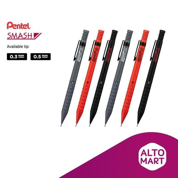 

Pentel SMASH Mechanical Drafting Pencil 0.3mm & 0.5mm Jepang Original
