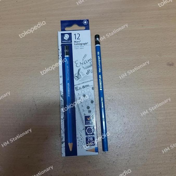 

Pensil 2B Staedtler Mars Lumograph Asli Kualitas Premium