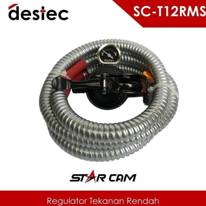 Regulator Gas Meter + Selang Starcam-Sc-T12Rms Tekanan Rendah