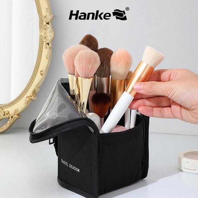 

Hanke Tas Kosmetik Kuas Pensil Alis Lipstick Pouch MakeUp Brush Eyebrow Pencil TK001