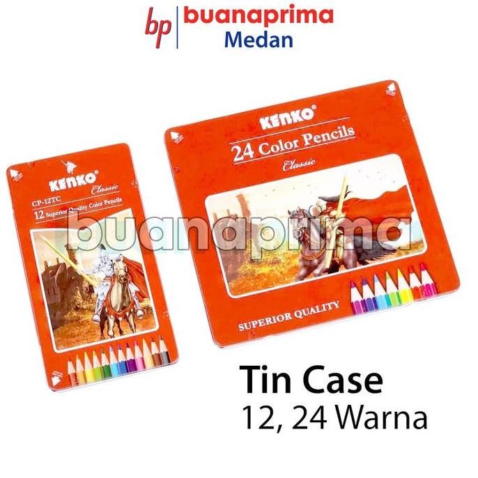 

Kenko Pensil Warna Kaleng 12/24 Warna - Tin Case Color Pencil Artist