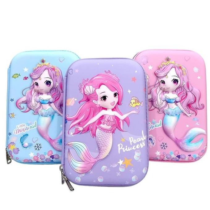 

Kotak Pensil 3D Timbul Little Mermaid Blingberry Karakter Emboss Berkualitas