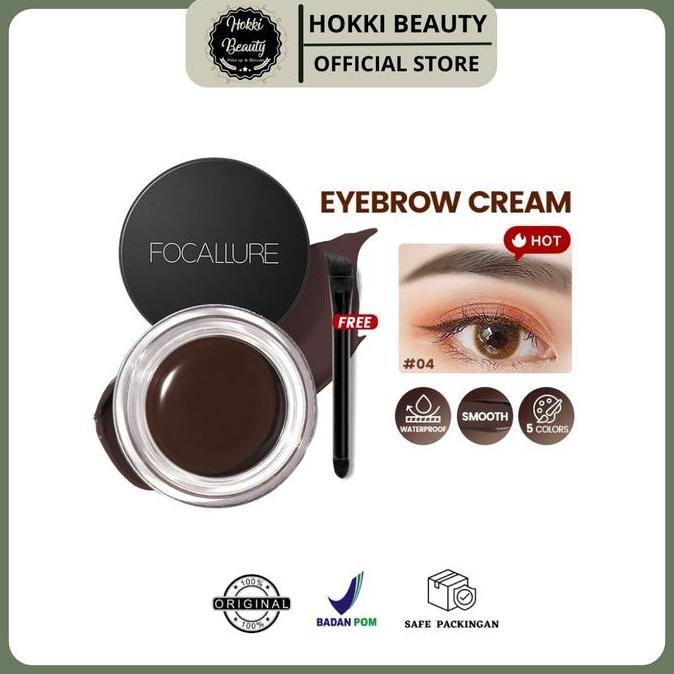 

FOCALLURE Eyebrow Cream Gel Pensil Alis Waterproof Tahan Lama Kosmetik Mata