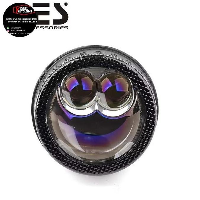 Foglamp 3 warna double laser