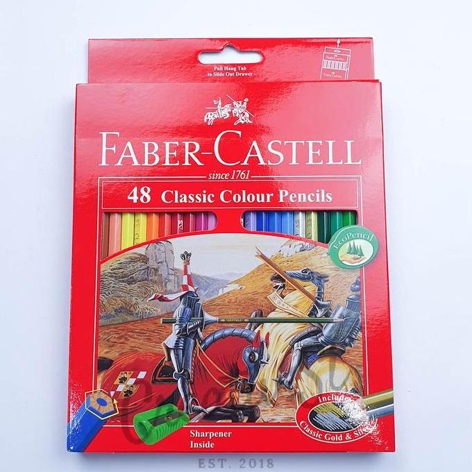 

Faber Castell Pensil Warna Classic 48 Warna Color Pencils Lengkap Original