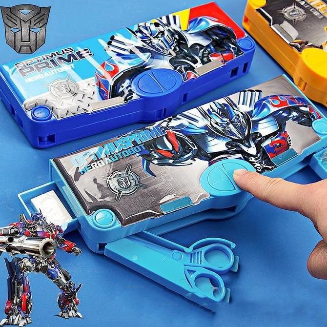 

Tempat Pensil Laki Laki Multifungsi Kotak Pensil Kotak Pensil Rautan Pencil Case Dua Lapis Transformer Password Magnet New Stok