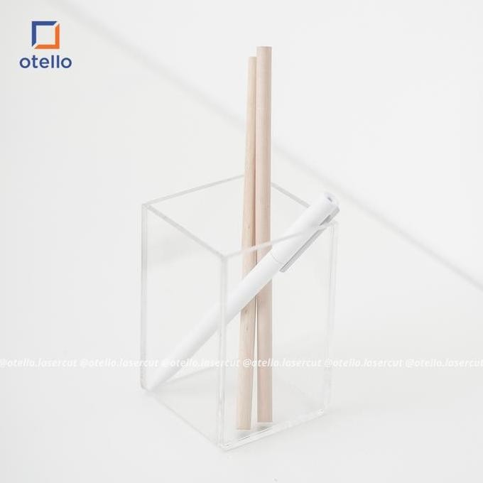 

Gia Acrylic Desk Organizer | Tempat Pensil Meja Minimalis Transparan