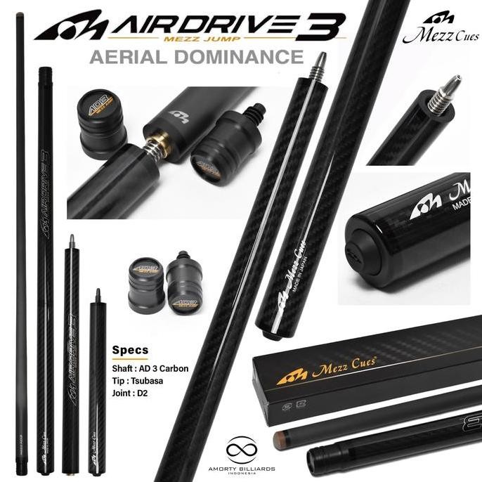 Mezz Cue Air Drive 3 - Jump Cue / Stick Jump Billiard Co