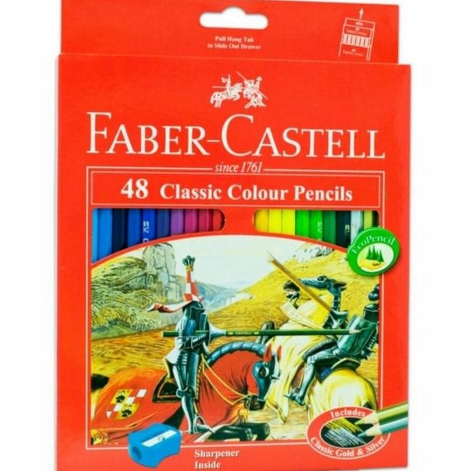 

Pensil Warna FABER CASTELL Classic 48 Warna Color Pencils Original