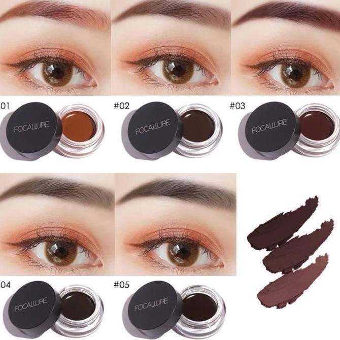

FOCALLURE Eyebrow Cream Waterproof Longlasting Gel Alis Pensil Sikat Alis Make Up Tahan Air