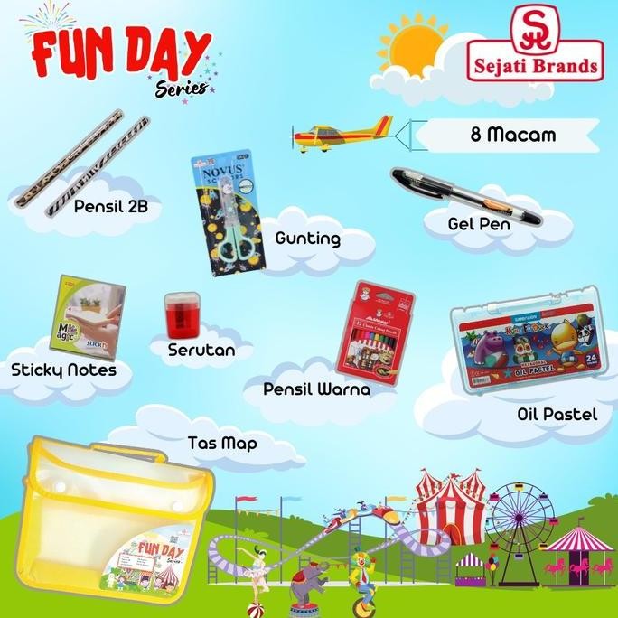 

Paket Tab ( Tahun Ajaran Baru ) Lengkap Alat Tulis Sekolah Fun Day New Stok