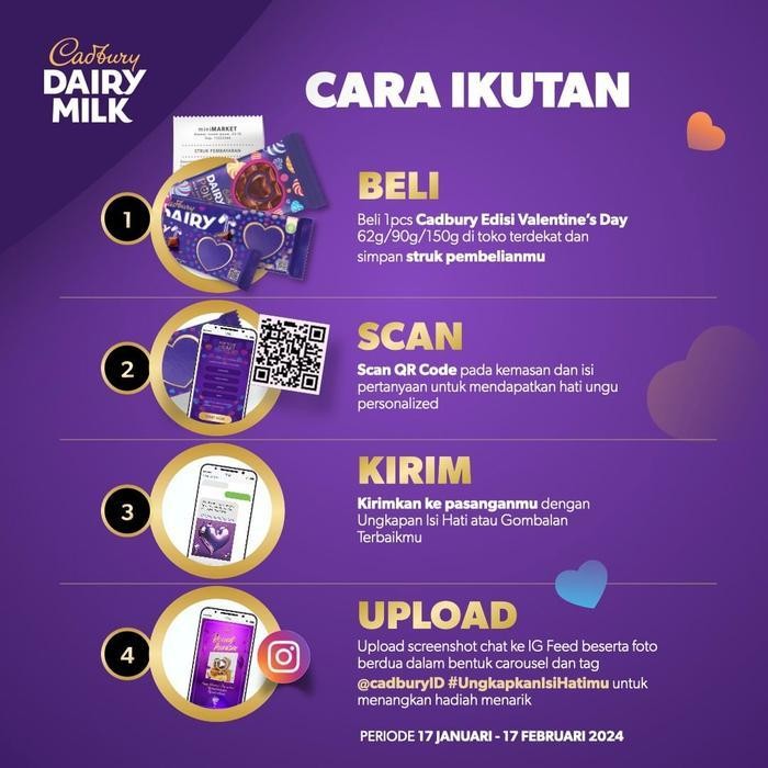 

RKM Cadbury Dairy Milk Cokelat Mini Bites Sharebag Isi 18 - Buy 3 Get 1