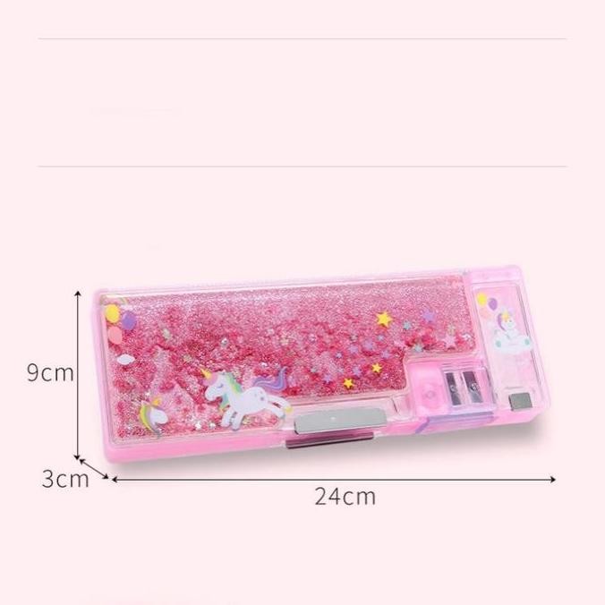 

Kotak Pensil Pasir Dengan Kunci Sandi + Kotak Pensil Glitter 2 Sisi Multifungsi New Stok