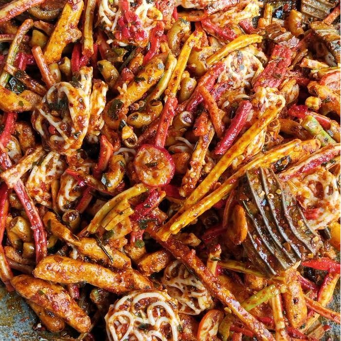 

Rkm Seblak Viral Campur Mix 1 Kg Pedas Daun Jeruk Cemilan Snack