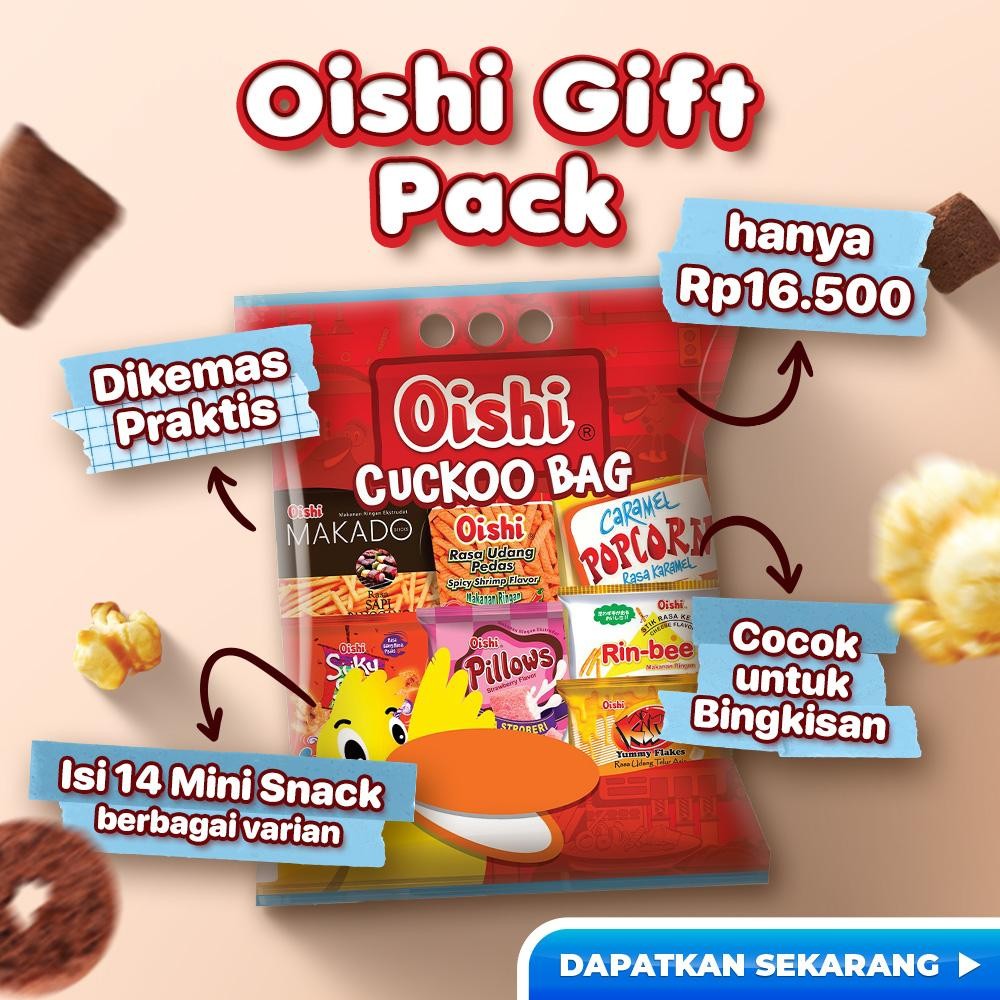 

Rkm Oishi Gift Pack - 3 Pcs Mini Snack Variety