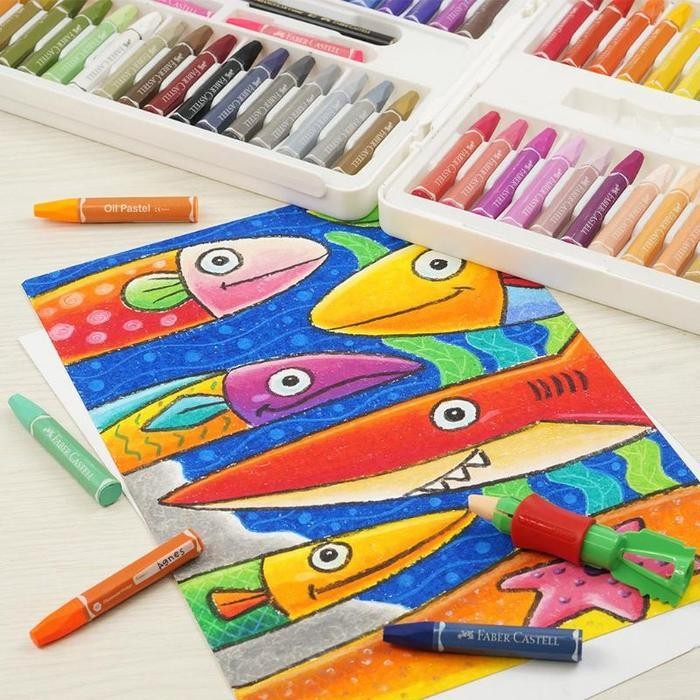 

EMS Crayon 72 Warna Faber Castell / Oil Pastel Faber Castell 72 Warna anak