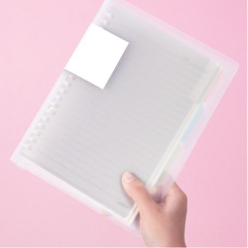 

EMS Buku Binder Deli Lose Leaf Vivid A5/B5 60 Halaman Warna Pastel QHA560 QHB560 dengan Kertas Berwarna-warni dan Sampul Transparan Biru Hijau