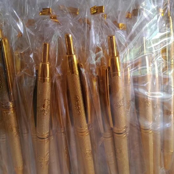 

Souvenir Pernikahan Pena Gold Silver Isi 100Pcs Kemasan Plastik + Bonus Kartu Ucapan Terimakasih Pulpen Sekolah Kantor New Stok