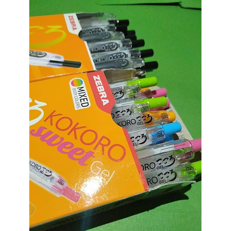 

Bolpoint Kokoro Zebra 1 Pak Dengan Tinta Berkualitas - Hijau Merah Pena Kantor Stationery New Stok
