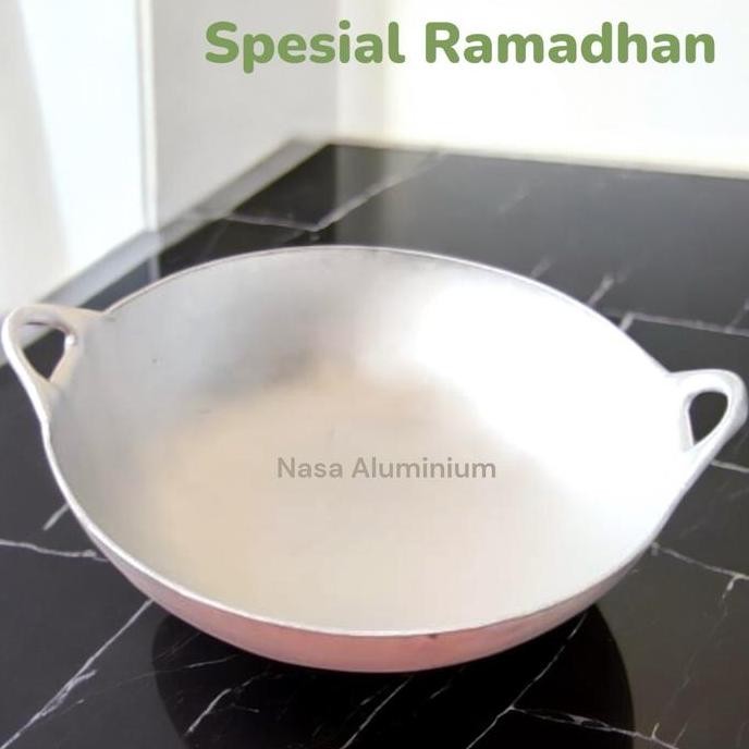 

Wajan 35cm diameter 35cm ketebalan:3mili Penggorengan Aluminium Kitchenware Perlengkapan wajan seblak