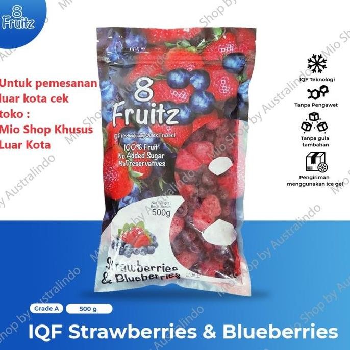 

RKM Frozen strawberries & blueberries/strawberry & blueberry 500 Gr