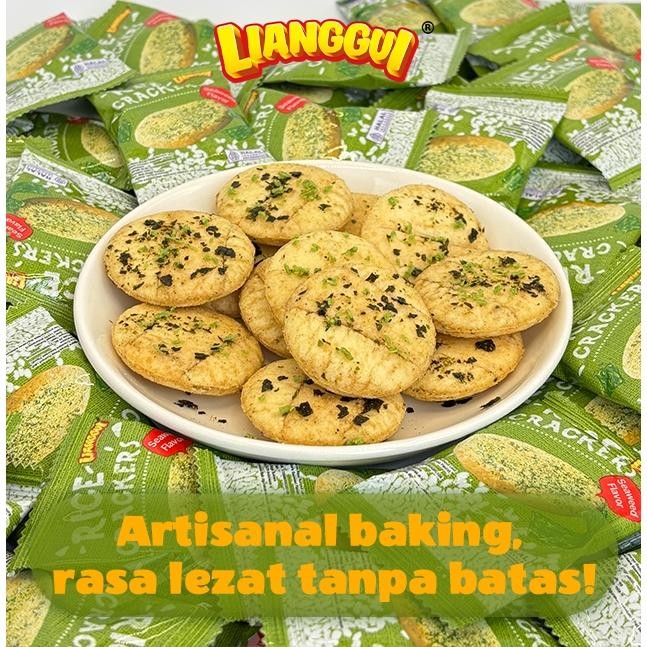 

LM 48pcs Nori Crackers seaweed Cemilan Sehat Renyah Snack Diet Kantor Harga Hemat Biscuits Halal