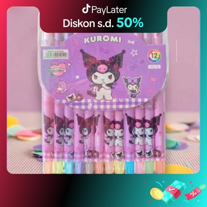 

EMS krayon Putar panjang 12 Warna /Crayon Putar Panjang 12 Warna/Rolling Crayon/Oil Pastel