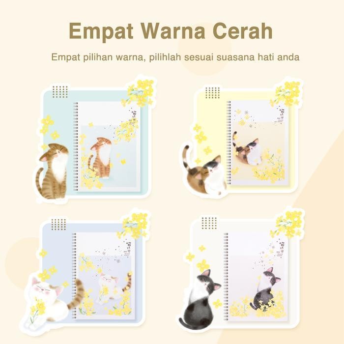 

EMS Deli Loose-Leaf Buku Notebook spiral B5 60 lembar LB560