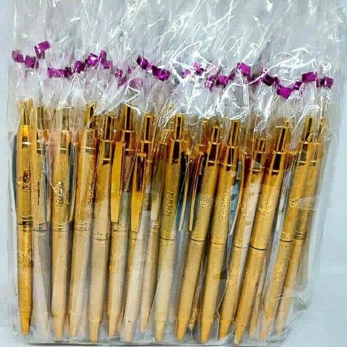 

( Isi 100Pcs ) Pena Emas Perak Kemasan Plastik New Stok