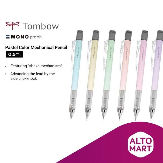 

Tombow Mono Graph Pastel Color Mechanical Pencil 0.5 Mm Pensil Mekanik New Stok