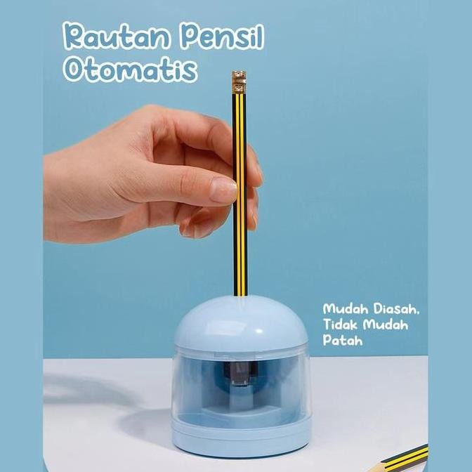 

Alat Tulis Sekolah Elektrik Rautan Penghapus Vacuum / Electric Stationery Set Lengkap New Stok