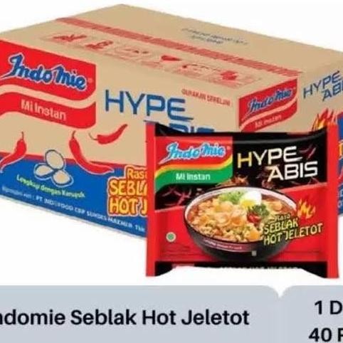 

Mi instant hype abis seblak hot jeletot Indomie (1 dus isi 40pc )