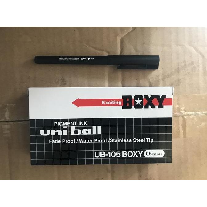 

Uni Ball Boxy Ub - 105 / Pulpen Boxy Uniball 105 Original New Stok