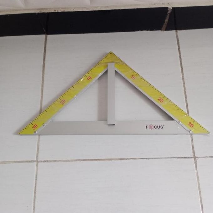 

Penggaris Segitiga Samasisi Aluminium New Stok