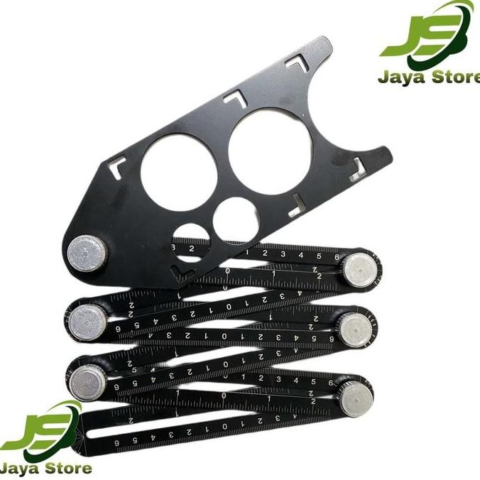 

Penggaris Keramik Lipat 6 Sudut/Penggaris Ubin Alat Ukur Tukang New Stok